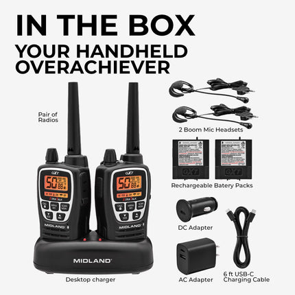 GXT3000 GMRS Walkie Talkie 2-Pack - GXT3000VP4