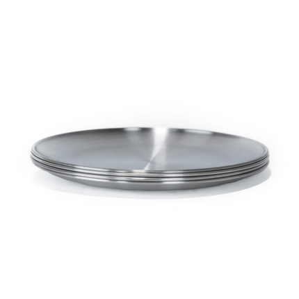Stainless Steel Chef Plate Set (4)