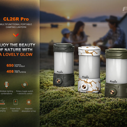 Fenix CL26R PRO High Performance LED Rechargeable Camping Lantern