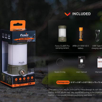 Fenix CL26R PRO High Performance LED Rechargeable Camping Lantern