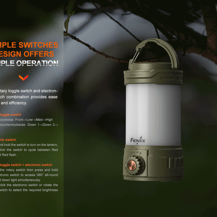 Fenix CL26R PRO High Performance LED Rechargeable Camping Lantern
