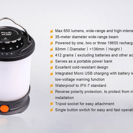 Fenix CL30R LED Camping Lantern