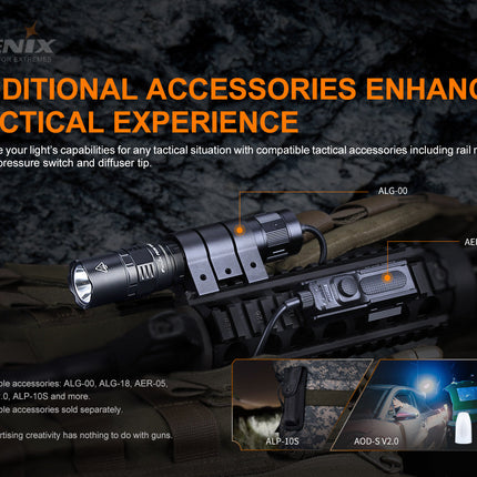 Fenix PD36 TAC Tactical Flashlight - 3000 Lumens