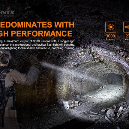Fenix PD36 TAC Tactical Flashlight - 3000 Lumens