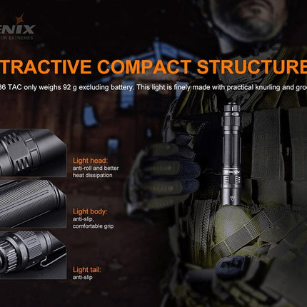 Fenix PD36 TAC Tactical Flashlight - 3000 Lumens
